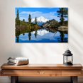 thumbnail image 2 of Elephant Stock Mount Shasta Heart Lake Wall Art - Horizontal Canvas Wall Art - Living Room Wall Decor - Nature Canvas - Blue And Green Decor - 24" x 16", 2 of 8