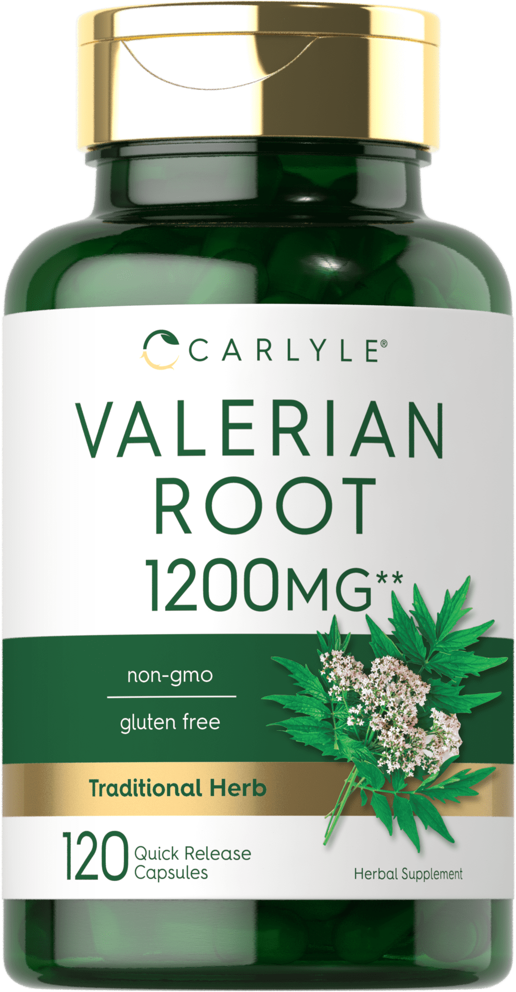 Valerian Root Capsules 1200mg 240 Capsules (2 x 120 pack) Highest