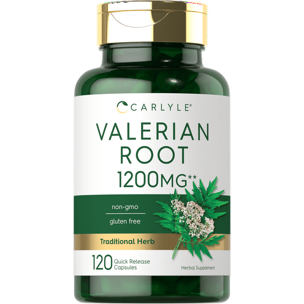 Valerian Root Capsules 1200mg 240 Capsules (2 x 120 pack) Highest
