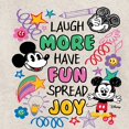 thumbnail image 3 of Disney - Mickey Mouse - Laugh More, Have Fun, Spread Joy - Youth Crewneck Fleece Sweatshirt, 3 of 5