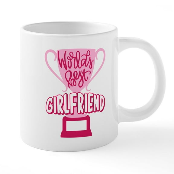 CafePress - World's Best Girlfriend - 20 Oz White Ceramic Mega Mug