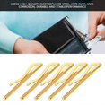 thumbnail image 2 of M Buder 5Pcs Pinza para Billetes de Acero Galvanizado Resorte Resistente 80mm / 3.1 pulgadas para Cartera Dorado, 2 of 9