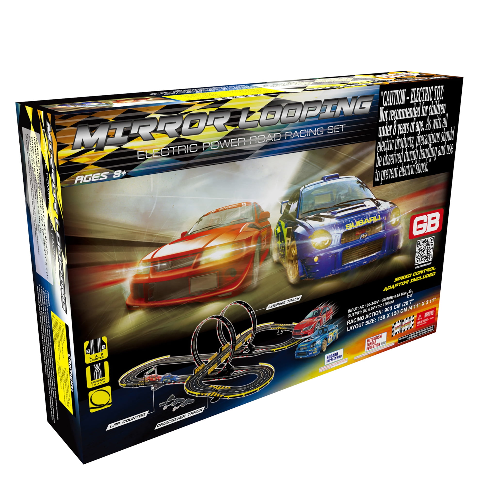 electric power big racer road racing set
