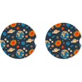 thumbnail image 2 of SPEKSEE Colorful Planets Print Ceramic Car Interior Coasters 2 Pack, Anti Slip 2.56 Inch Absorbent Cup Mat Interior Accessories Fit for Most Cars, 2 of 7
