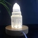 thumbnail image 2 of Gift for the Family 6cm Natural Quartz Crystal Selenite Tower Lamp with 7 Color Base Ref: 7003, 2 of 5