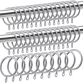 thumbnail image 1 of 40 Pcs Metal Curtain Ring For Curtains And Poles,dangling Sliding Eyelet Ring 32 Mm Inner Diameter Banmo, 1 of 5