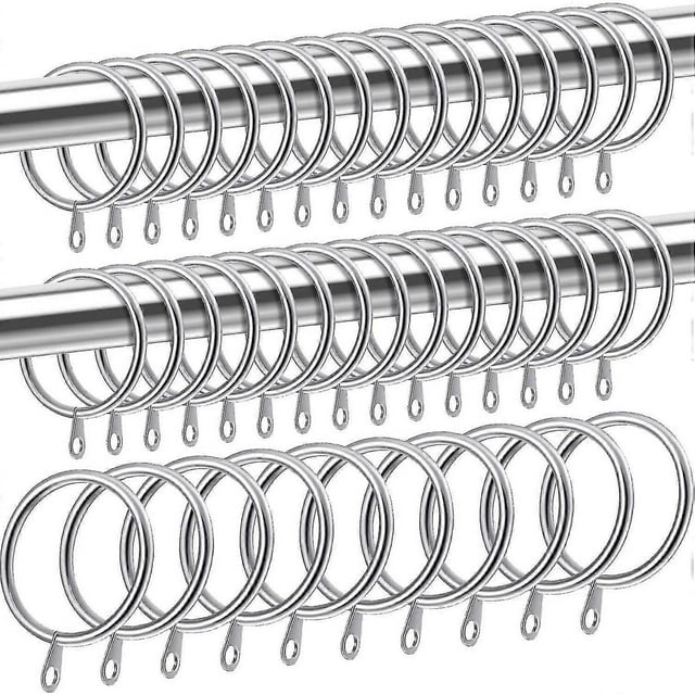 40 Pcs Metal Curtain Ring For Curtains And Poles,dangling Sliding Eyelet Ring 32 Mm Inner Diameter Banmo