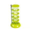 thumbnail image 2 of Nuevo diseño Giratorio Vertical Rotating Seasoning Box Kitchen Seasoning Jar Suministros de Almacenamiento Simples (Color : Yellow), 2 of 3
