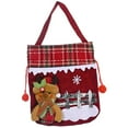 thumbnail image 2 of Christmas Gift Doll Bags, Santa Sack Drawstring Apple Bags with 3D Santa Snowman Reindeer Bear for Xmas Holiday Present (C), 2 of 7