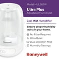 thumbnail image 3 of Honeywell Ultra Plus Cool Mist Humidifier for Large Rooms, 500 sq. ft, White, HUL565W, 3 of 10