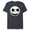 Navy Heather, variant on Disney The Nightmare Before Christmas Jack Skull Big Face - Short Sleeve Blended T-Shirt for Adults - Customized-Dark Heather