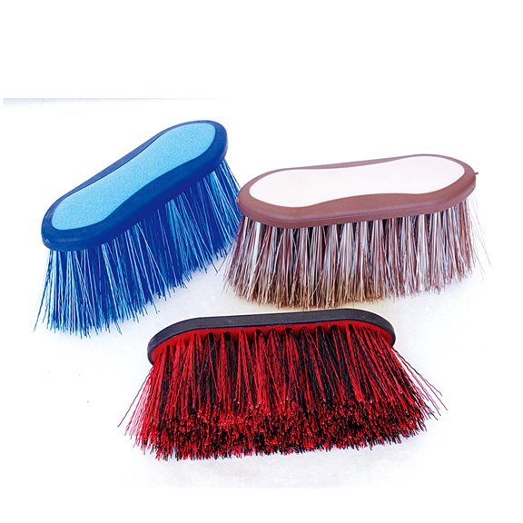 TUFFRIDER DANDY FLICK BODY BRUSH - RED