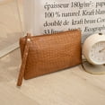 thumbnail image 3 of Womens Wallet Wristlet Leather Large Capacity Zipper Long Purse Credit Card Phone Holder Clutch Pouch, 3 of 5