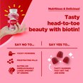 thumbnail image 4 of Biotin Gummies for Hair and Nail Growth - Biotin Gummies for Hair Growth Potent Skin Care and Nail Care - Biotin 5000mcg per serving Hair Skin and Nails Gummies Vitamins for Adults, 4 of 10