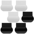 thumbnail image 1 of Toilet Seat Riser With Handles Black Plastic 6Pcs 2.8X2.4X0.1In, 1 of 6