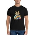 thumbnail image 5 of Graphic Tees Cat Lovers Pizza Cat Gildan Men's Short Sleeve T-Shirt 180g, 5 of 8