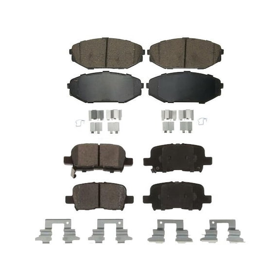 Brake Pad Set - Compatible with 2002 - 2004 Honda Odyssey 2003