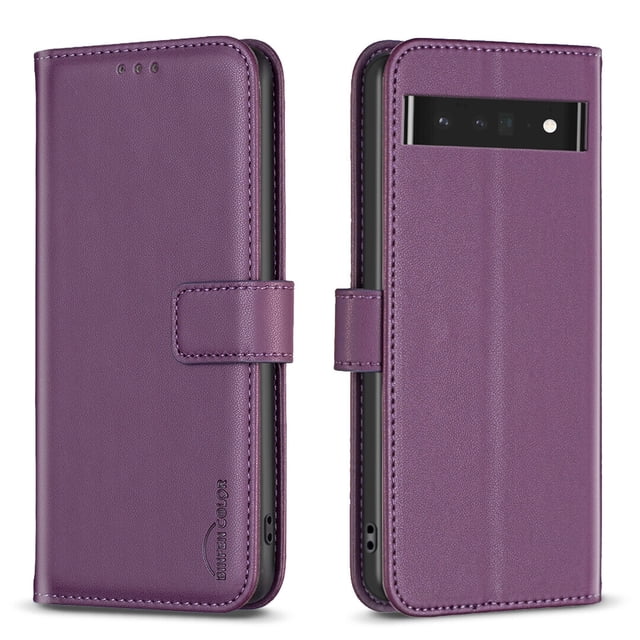 Compatible avec Google Pixel 7 Pro Étui Portefeuille avec Fentes pour Cartes Fermeture Magnétique Étui Folio à Rabat
