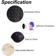 thumbnail image 5 of 2PCS Leather Car Seat Pillow Breathable Car Head Neck Rest Cushion Headrest Auto Car Safety Pillow - Black (Black), 5 of 5