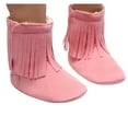 thumbnail image 3 of Akiihool Baby Booties Girl Unisex Baby Booties Soft Sole and Non Slip Boy and Girl Cozy Shoes (Pink,5), 3 of 4