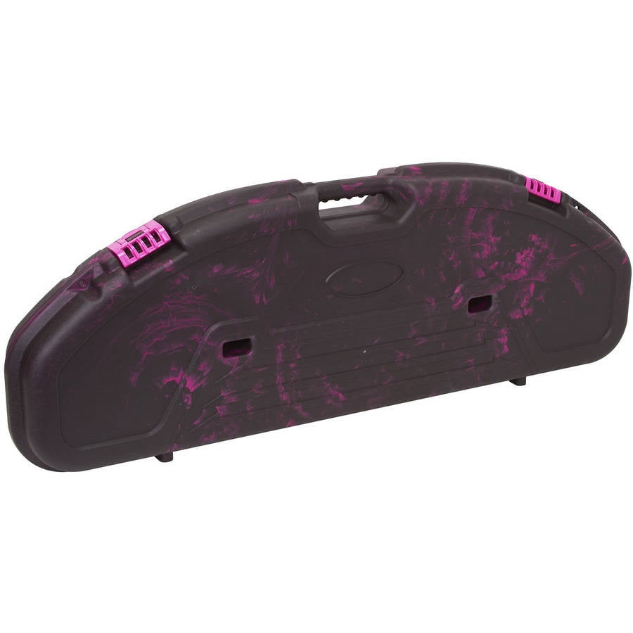 Plano Ultra Compact Bow Case, Black with Magenta Swirl