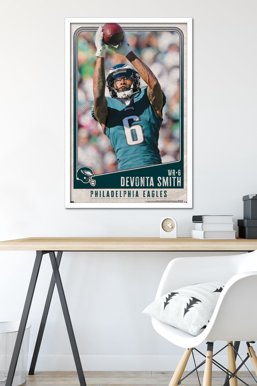 NFL Philadelphia Eagles - DeVonta Smith 22 Wall Poster, 22.375" x 34" Framed