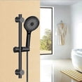 thumbnail image 4 of Matte Black Shower Head Set for 18-25mm Shower Bar, Durable ABS Showerhead Holder with Universal Fit Bathroom Accessories, 4 of 5