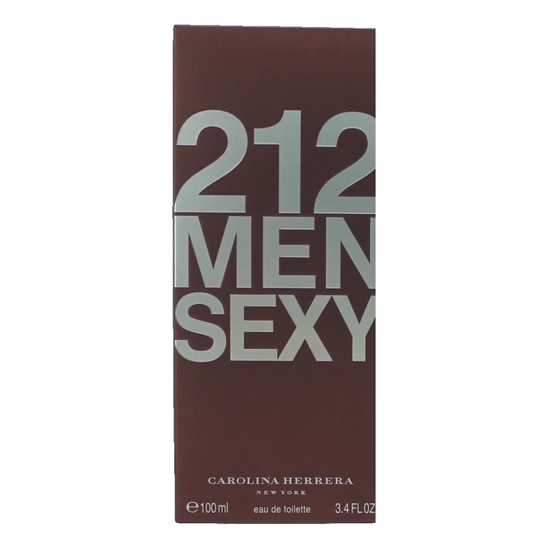 Carolina Herrera 212 Sexy Men EDT Spray 3.4 oz, Green Leaf Musk