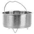 thumbnail image 4 of Miangastore Panier Vapeur en Acier Inoxydable avec Poignée et Support, Support Vapeur Réutilisable pour Aliments, Insert Vapeur pour Pot Cuiseur à Riz Fournitures 16.5cm Argent, 4 of 9