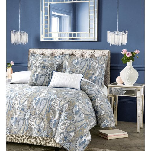 Tribeca Living Paisley Park Cotton 5 Piece Duvet Cover Set Walmart