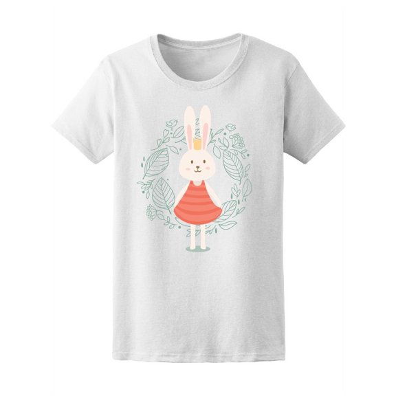 Floral Princess Rabbit In Crown Tee Women's -Image by Shutterstock
