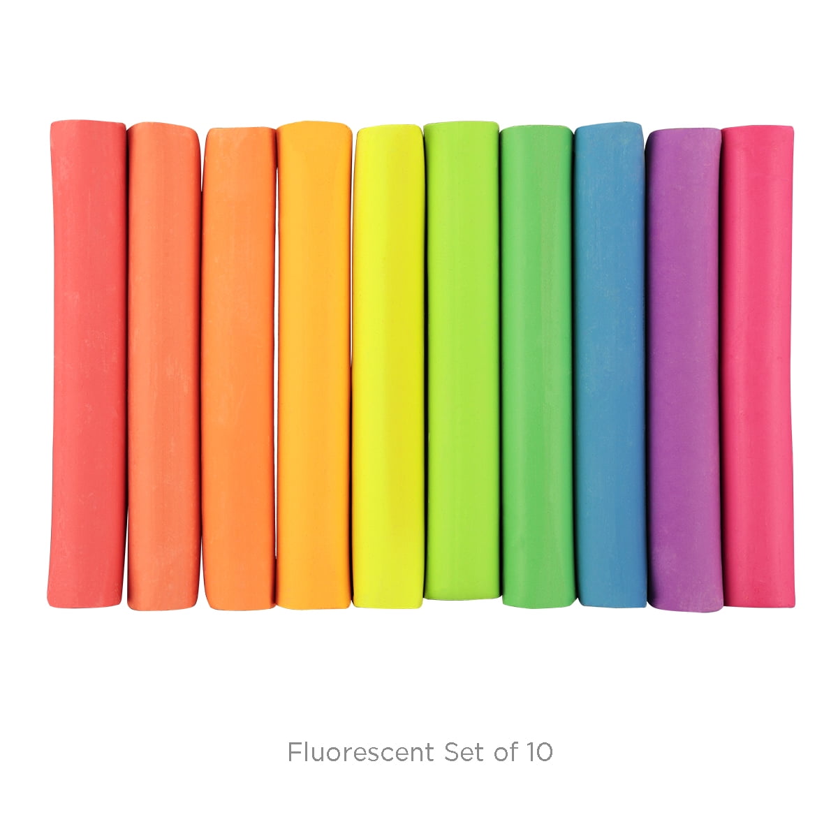 SoHo Urban Artist Soft Pastels Set of 10 Bright Fluorescent Neon Colors, Vibrant Pastel Sticks for Art, Drawing, Blending, Layering, Shading