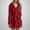 Red, variant on DJDLJWCJ Robe for Women Long Sleeve Soft Bathrobe Fleece Warm Solid Tie Waist Womens Robes, Pajamas Loungewear Blue 3XL