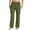 Green, variant on Bcfgryg Male Casual Solid Trouser Full Length Side Pockets Drawstring Pant Trouser Men's Straight Leg Casual Pants