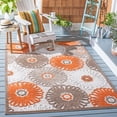 thumbnail image 3 of SAFAVIEH Cabana Anuki Beige/Blue 2'2"X9' Runner Indoor/Outdoor Area Rug Beige/Orange, 5'5" x 7'7", 3 of 13