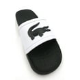 thumbnail image 2 of LACOSTE Croco Slide 319 4 Women | Black/White (738CFA0056) (7, Black/White), 2 of 3