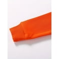 thumbnail image 3 of HILEELANG 4-12 Toddler/Little/Big Boys Girls Orange Solid Color Hoodie Pullover 7-8, 3 of 6