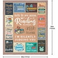 thumbnail image 5 of Book Lovers Gifts, Gifts for Book Lovers Women, Librarian Gifts, Literary Gifts, Book Accessories for Reading Lover, Gifts for Reader, Book Club/Bookish Gifts Throw, 5 of 7