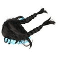 thumbnail image 2 of Pelucas trenzadas dobles largas negras, peluca larga negra trenzada peluca de pelo negro trenzado peluca trenzas dobles negras calidad inigualable, 2 of 12