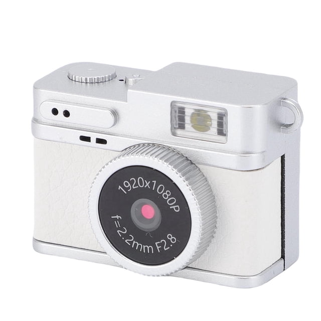 Mini Llavero De Cámara, 1080p Pequeña Cámara Retro Para Grabación De Viajes De Video, 128 GB Expandible, Pantalla HD De 0.96