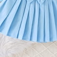thumbnail image 6 of VNKIDY Child Girl Long Sleeve T-Shirts O-Neck Tops Solid Color Bowknot Skirt Two Pieces Outfits Sets Stylish, 6 of 9