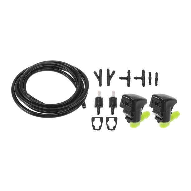 Kit de Boquillas de Lavado de Parabrisas Unique Bargains para Ford Fiesta 2011-2022 No.8532126020 con Juntas, Conector de Manguera en T, Conector de Manguera Recta, Conector de Manguera en Y