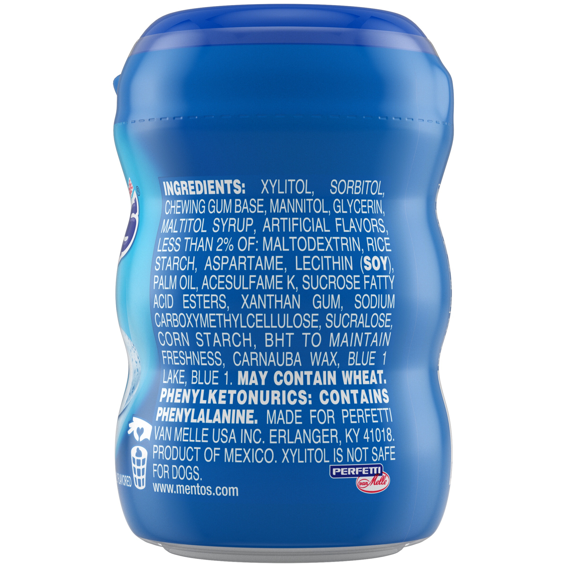 Mentos Pure Fresh Sugar-Free Chewing Gum, Fresh Mint, 10 Piece Bottle