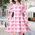 thumbnail image 2 of Gunia Valentine's Dress For Girls Long Sleeve Bow Printed Princess Party Dresses 10-13 Years, 2 of 5