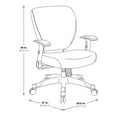 thumbnail image 4 of Scranton & Co Modern Mesh Fabric Padded Office Chair in Black/White, 4 of 4