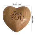thumbnail image 3 of Little Pocket Hugss Wooden Heart Tokens, Compact Wooden Heart Tokens With Engraved "Love You" And Miss You Note Design, Ideal As Isolation Gift For Someone You Love Or Decorative, 3 of 4