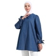 thumbnail image 3 of Blue - Crew neck - Tunic - Benin, 3 of 5