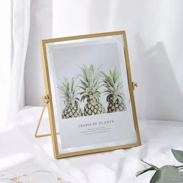 Photo Frame Display,Photo Frame Display Transparent Tabletop Dried Flower Frame Desktop Picture Display Convenient Use