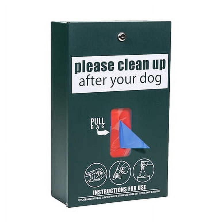 Standard Starter Dog Waste Station / Tissue_Style Bag System (Matte Green)