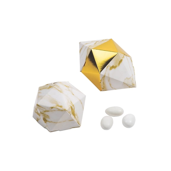Geo Marble Favor Box (24 Pcs) - Party Supplies - 24 Pieces